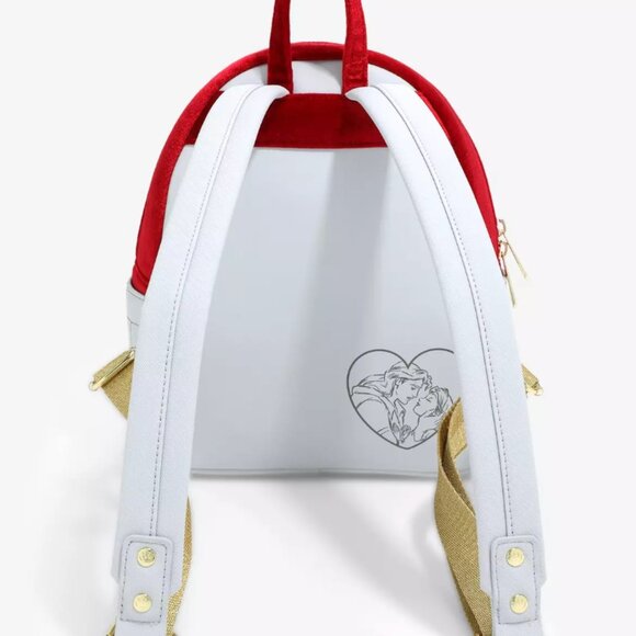 Loungefly Disney Beauty and the Beast Stained Glass Portrait Mini Backpack